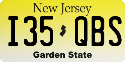 NJ license plate I35QBS