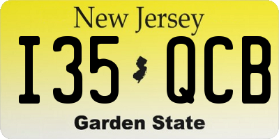 NJ license plate I35QCB