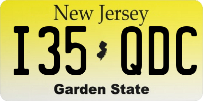 NJ license plate I35QDC