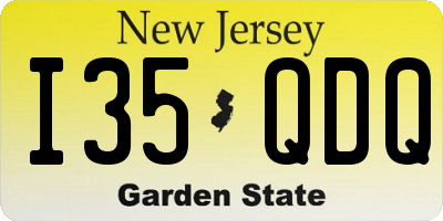 NJ license plate I35QDQ