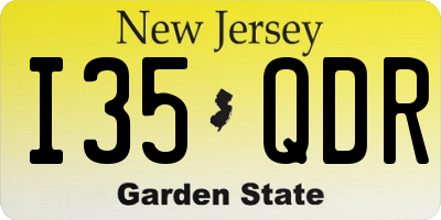 NJ license plate I35QDR