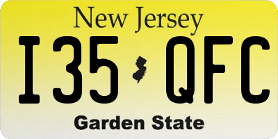 NJ license plate I35QFC