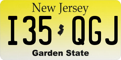 NJ license plate I35QGJ