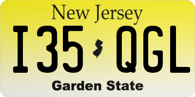 NJ license plate I35QGL