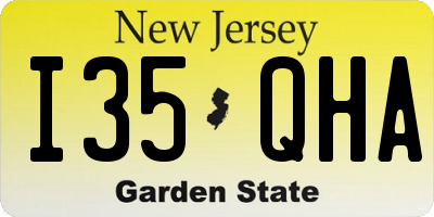 NJ license plate I35QHA