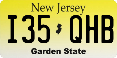 NJ license plate I35QHB
