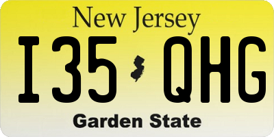 NJ license plate I35QHG