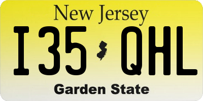 NJ license plate I35QHL