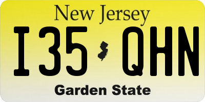 NJ license plate I35QHN