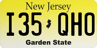 NJ license plate I35QHO