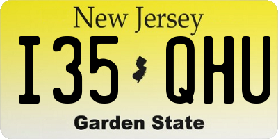 NJ license plate I35QHU