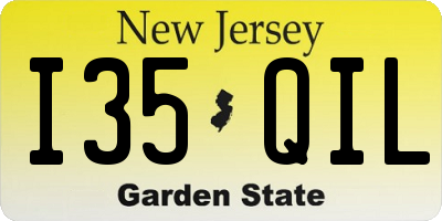NJ license plate I35QIL