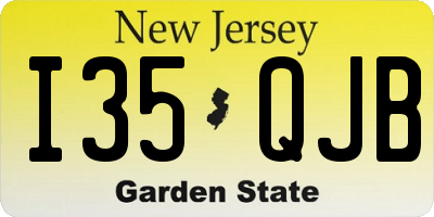 NJ license plate I35QJB
