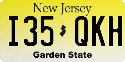 NJ license plate I35QKH