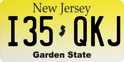 NJ license plate I35QKJ