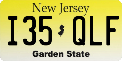 NJ license plate I35QLF