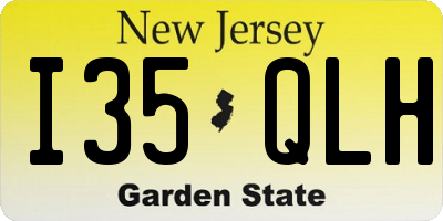 NJ license plate I35QLH