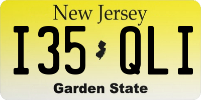 NJ license plate I35QLI