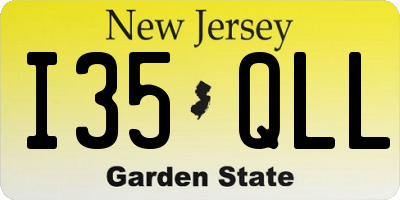 NJ license plate I35QLL