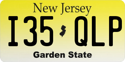 NJ license plate I35QLP
