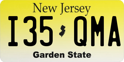 NJ license plate I35QMA