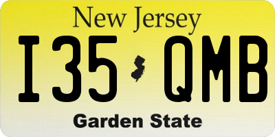 NJ license plate I35QMB