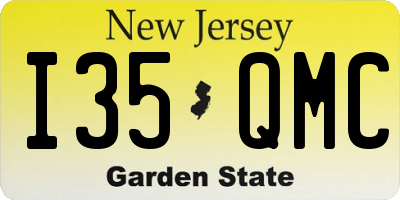 NJ license plate I35QMC