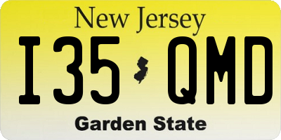 NJ license plate I35QMD