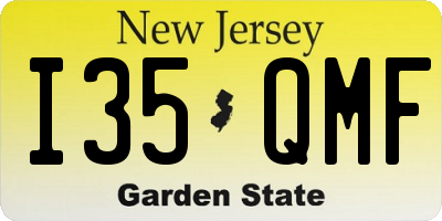 NJ license plate I35QMF
