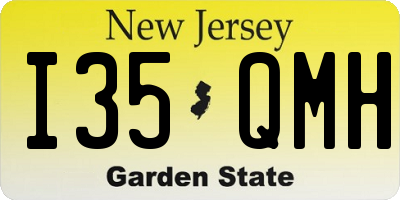 NJ license plate I35QMH