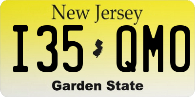 NJ license plate I35QMO