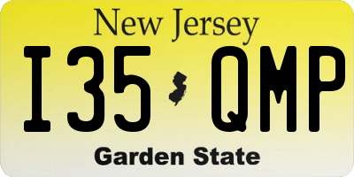NJ license plate I35QMP
