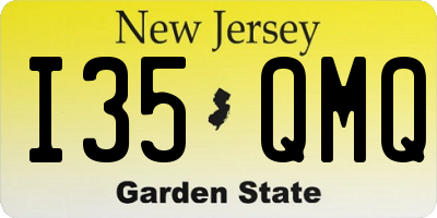 NJ license plate I35QMQ