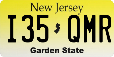 NJ license plate I35QMR