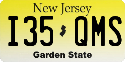 NJ license plate I35QMS