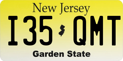 NJ license plate I35QMT