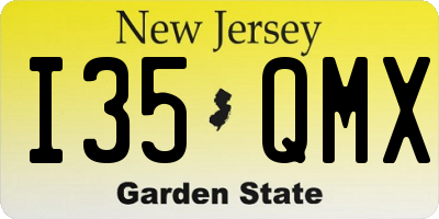 NJ license plate I35QMX