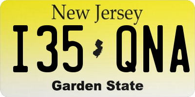 NJ license plate I35QNA