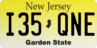NJ license plate I35QNE