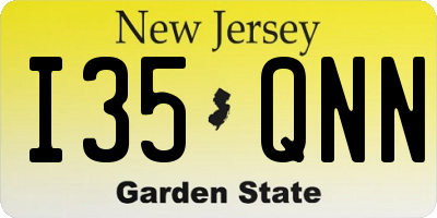 NJ license plate I35QNN