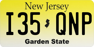 NJ license plate I35QNP