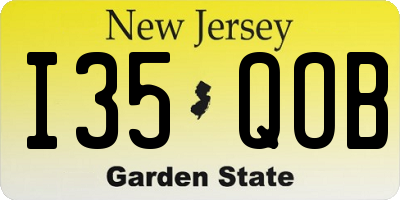 NJ license plate I35QOB
