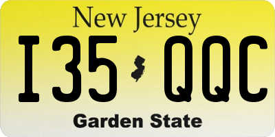NJ license plate I35QQC