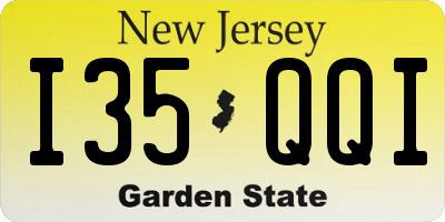 NJ license plate I35QQI