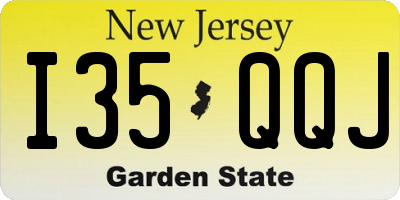 NJ license plate I35QQJ