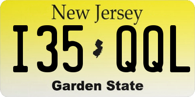 NJ license plate I35QQL