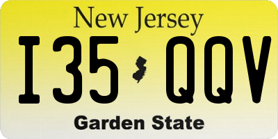 NJ license plate I35QQV