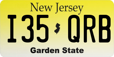 NJ license plate I35QRB