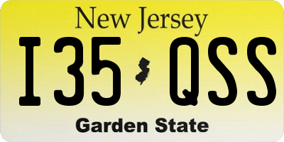 NJ license plate I35QSS