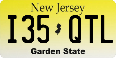NJ license plate I35QTL